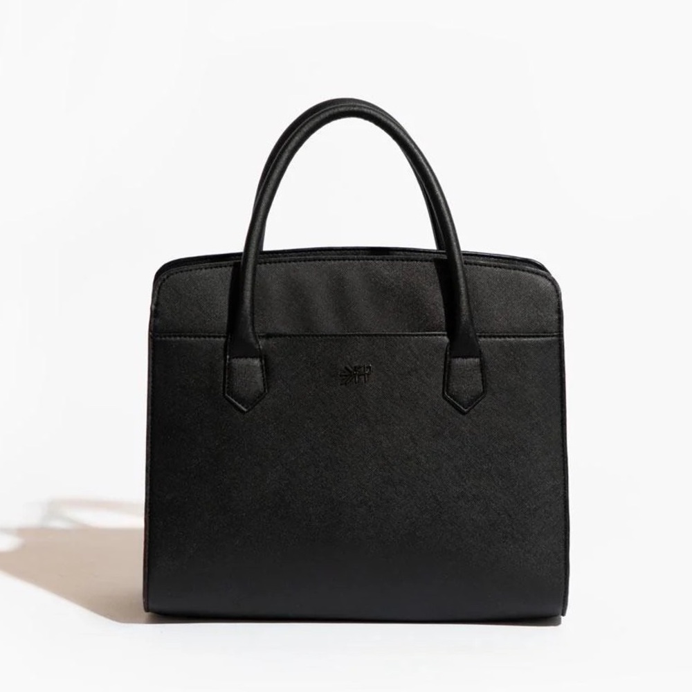 Freshly Picked Obsidian Windsor Satchel Saffiano Leather